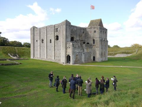 With Rob Liddiard at Castle Rising.JPG