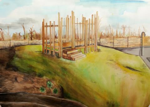 Artistic representation of the final structure   Ella Markes