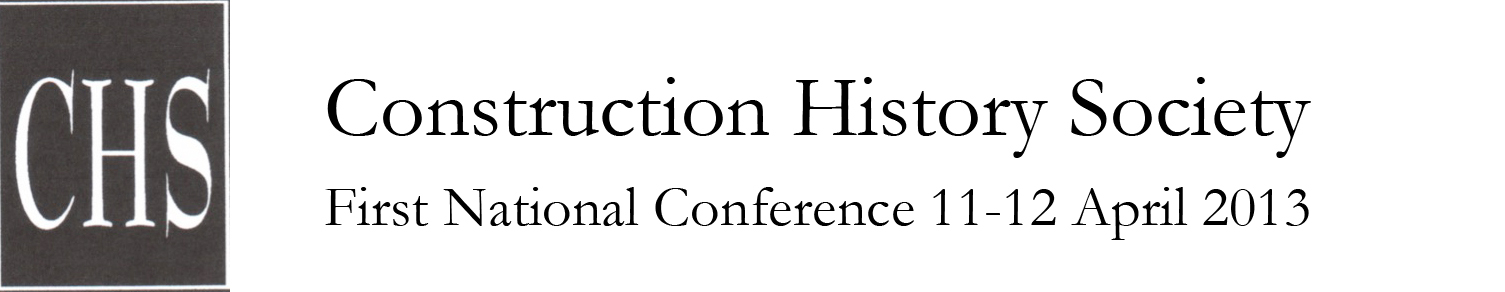 Construction History Society banner