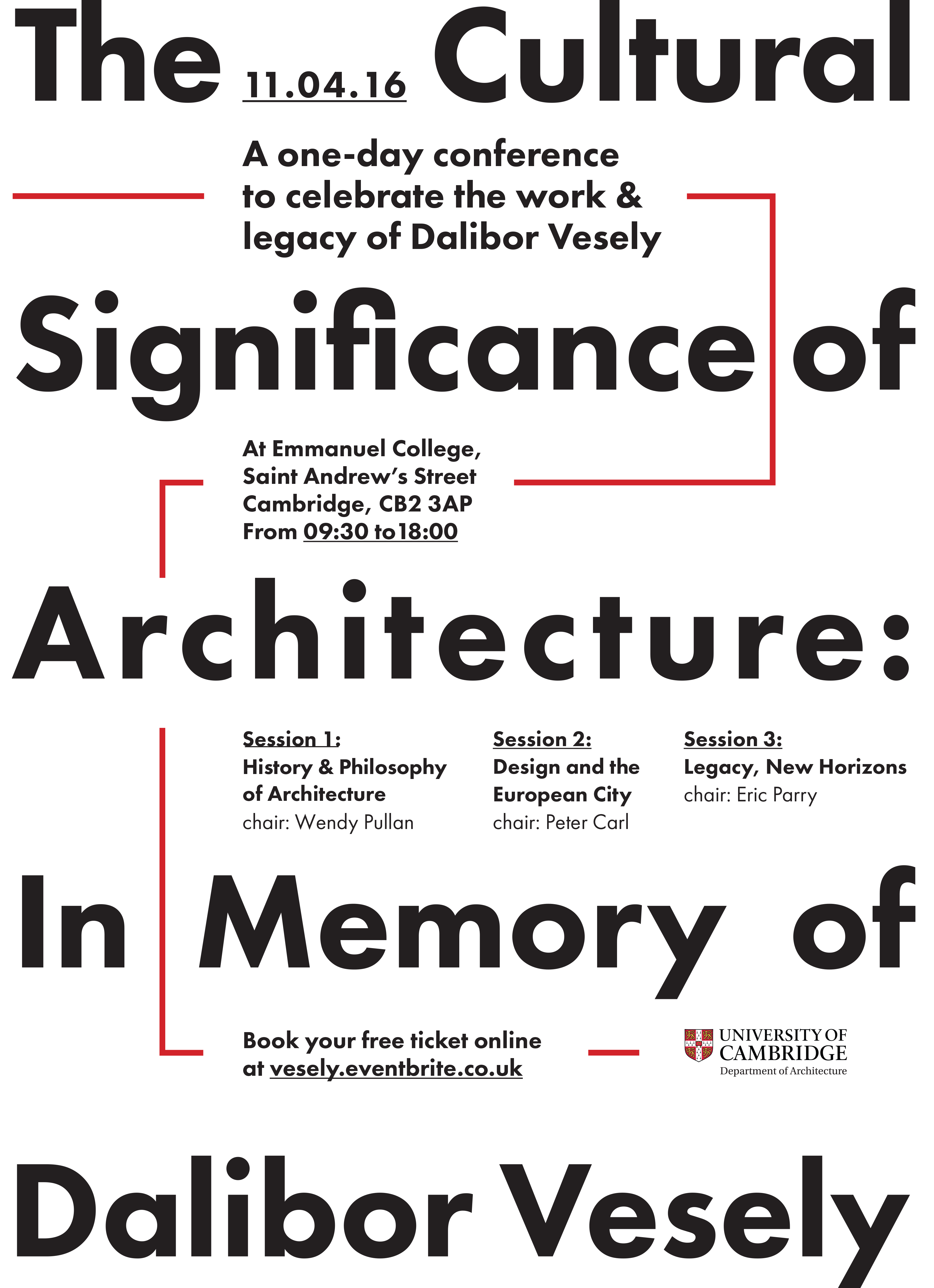 Dalibor Vesely Conference Poster